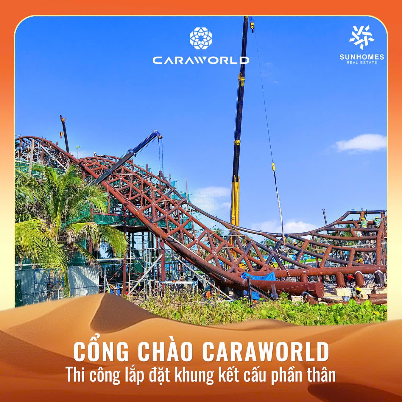 Tiến độ phân khu Sông Town Caraworld Cam Ranh