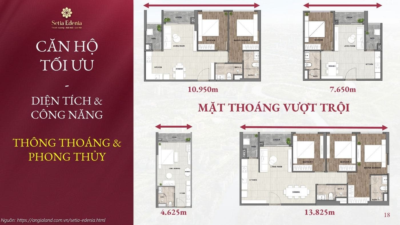 Căn hộ tối ưu Setia Edenia: Thiết kế thông thoáng, mặt thoáng vượt trội, tối ưu diện tích, công năng và phong thủy Căn hộ tối ưu Setia Edenia: Thiết kế thông thoáng, mặt thoáng vượt trội, tối ưu diện tích, công năng và phong thủy