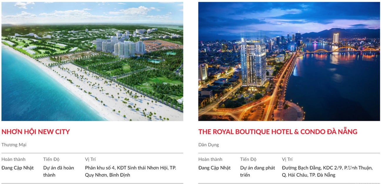 Một số dự án nổi bật của Danh Khôi Group - chủ đầu tư dự án The Welltone Nha Trang