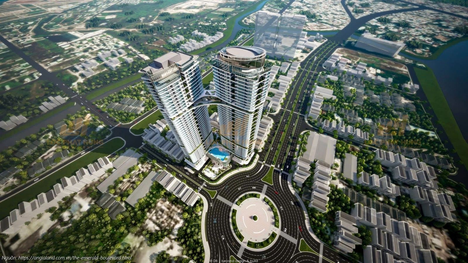 Phối cảnh tổng thể dự án căn hộ chung cư The Emerald Boulevard