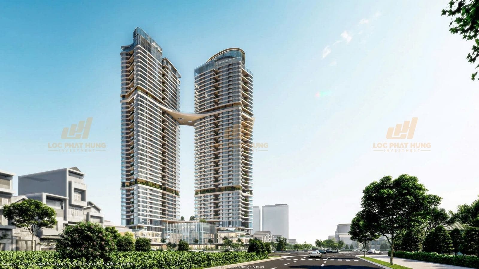 Phối cảnh tổng thể dự án căn hộ chung cư The Emerald Boulevard