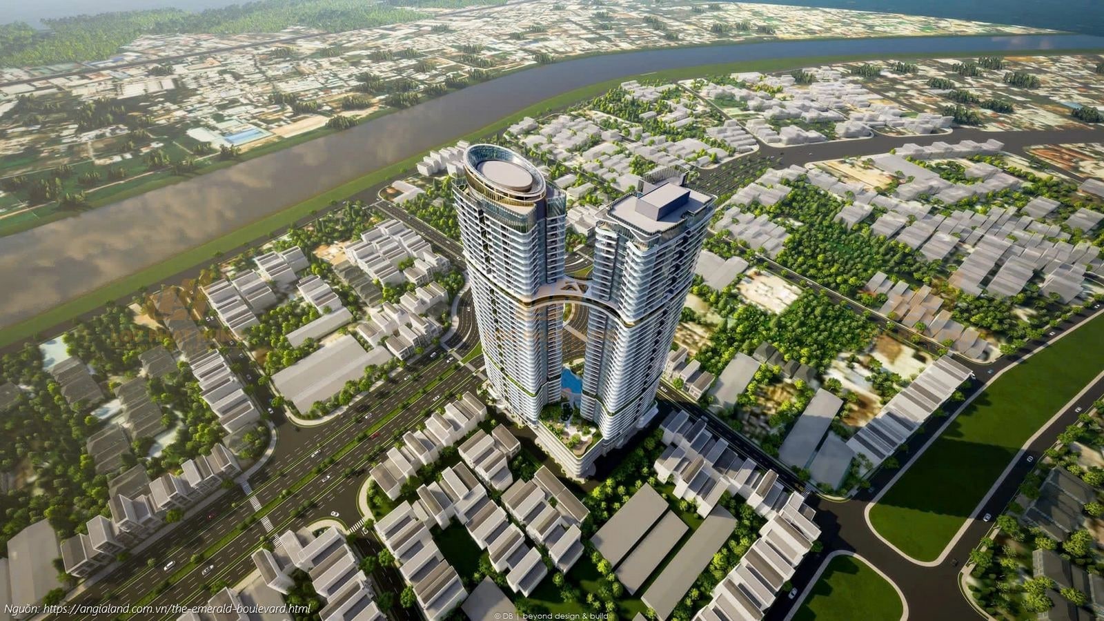 Phối cảnh tổng thể dự án căn hộ chung cư The Emerald Boulevard