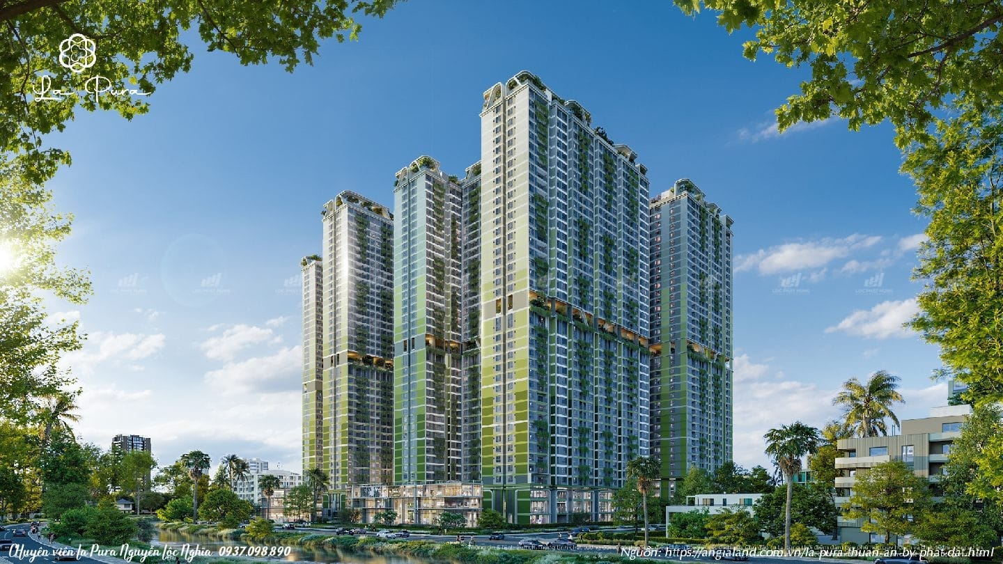 View từ phía sau dự án La Pura Phát Đạt