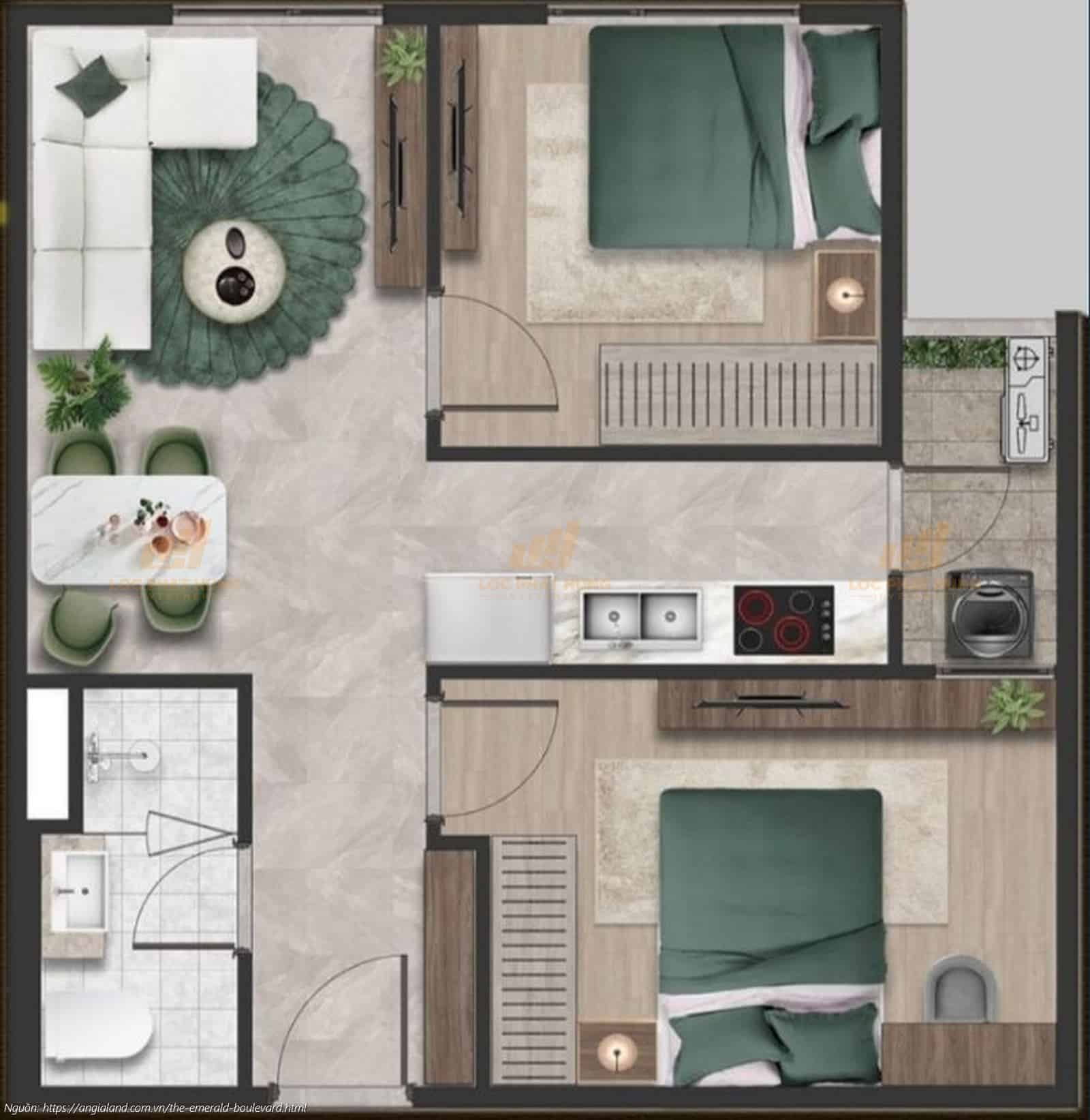 Thiết kế dự án căn hộ chung cư The Emerald Boulevard