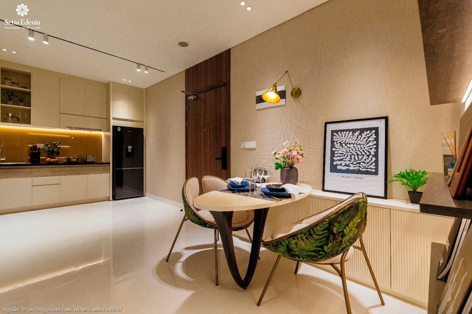 Thiết kế phòng khách nhà mẫu căn hộ Setia Edenia loại 1PN (diện tích 50m²) Thiết kế phòng khách nhà mẫu căn hộ Setia Edenia loại 1PN (diện tích 50m²)