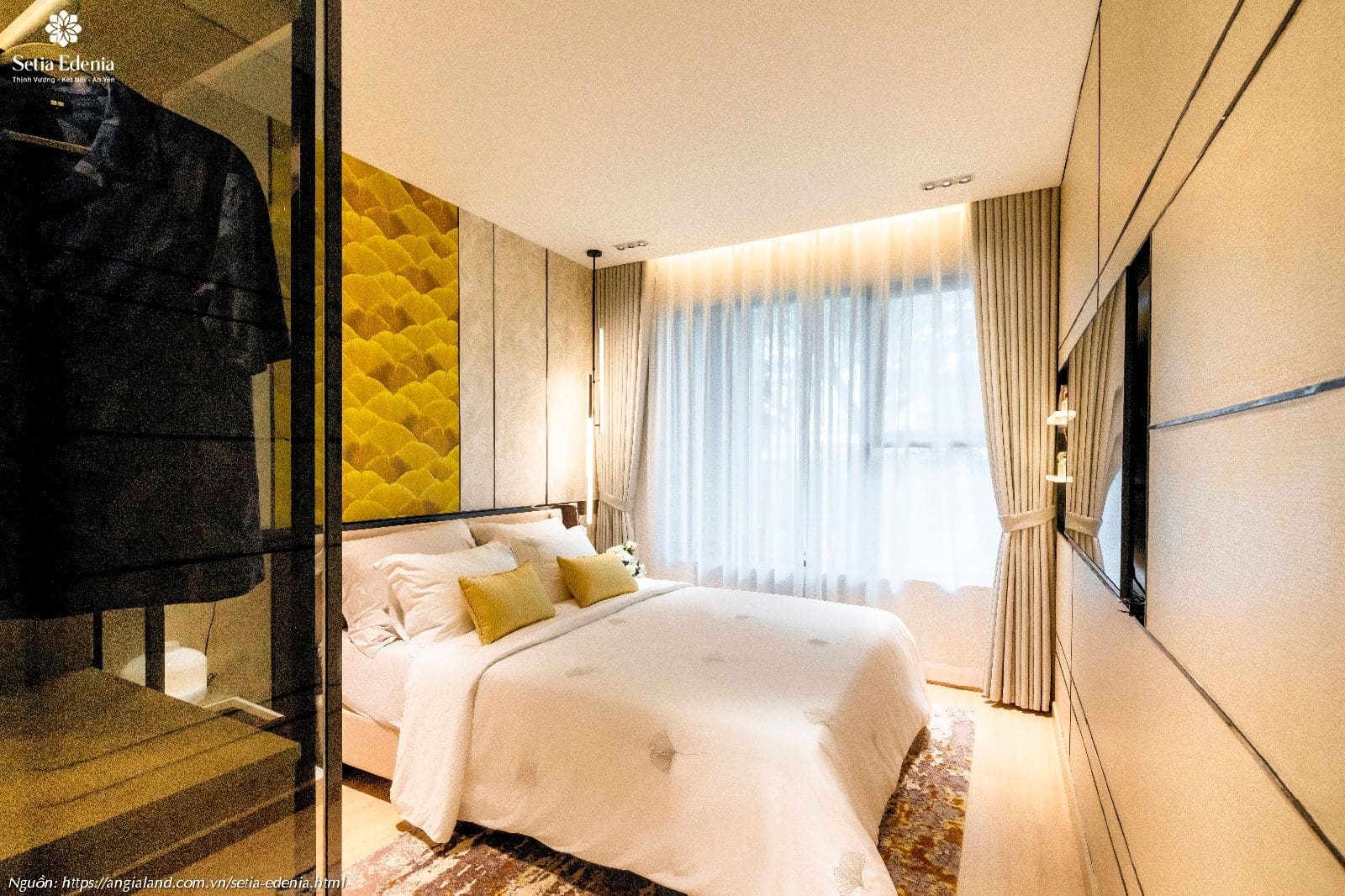 Thiết kế phòng ngủ nhà mẫu căn hộ Setia Edenia loại 1PN (diện tích 50m²) Thiết kế phòng ngủ nhà mẫu căn hộ Setia Edenia loại 1PN (diện tích 50m²)