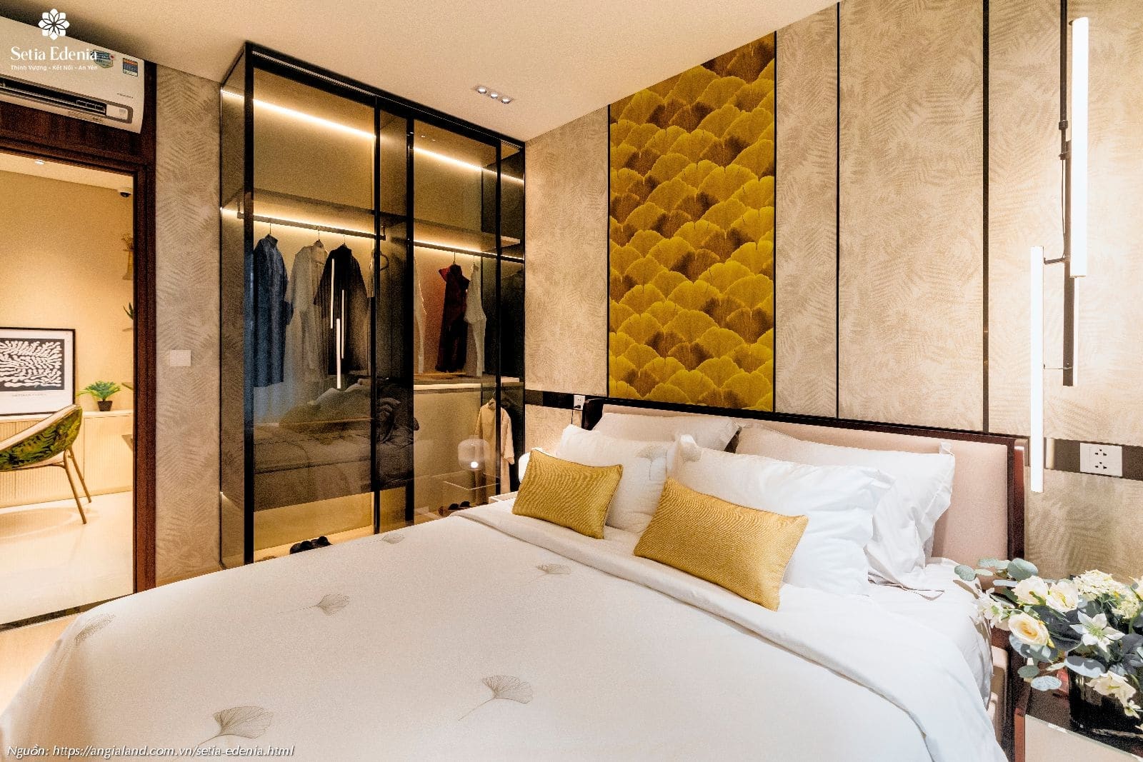 Thiết kế phòng ngủ nhà mẫu căn hộ Setia Edenia loại 1PN (diện tích 50m²) Thiết kế phòng ngủ nhà mẫu căn hộ Setia Edenia loại 1PN (diện tích 50m²)