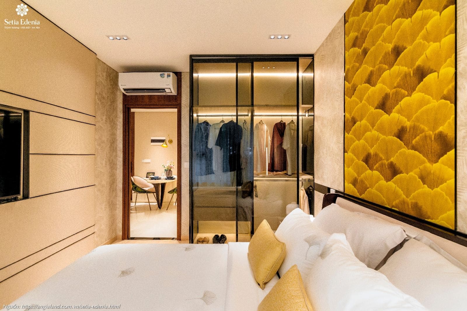 Thiết kế phòng ngủ nhà mẫu căn hộ Setia Edenia loại 1PN (diện tích 50m²) Thiết kế phòng ngủ nhà mẫu căn hộ Setia Edenia loại 1PN (diện tích 50m²)