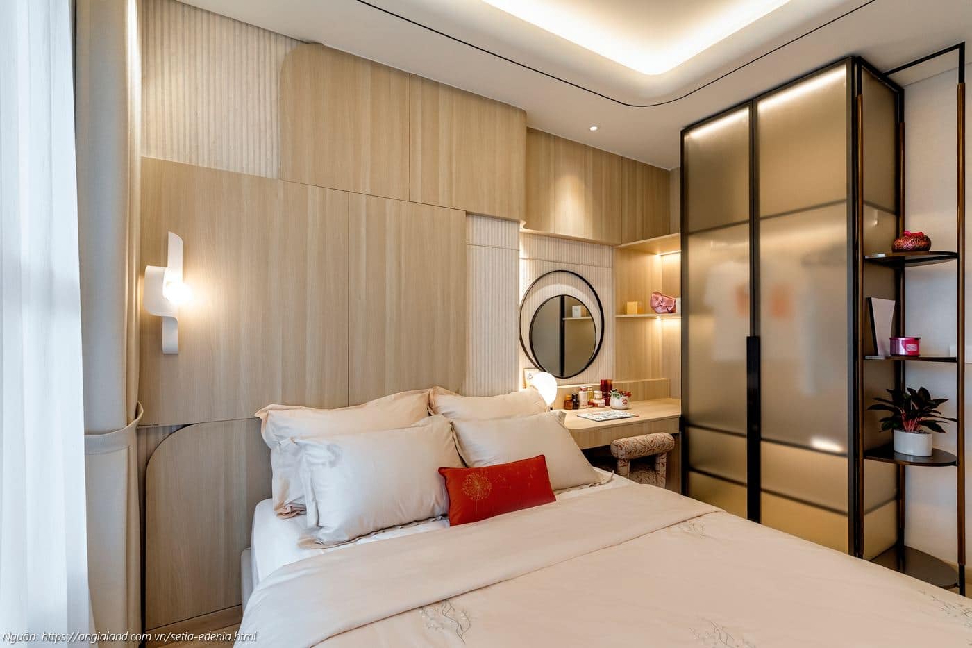 Thiết kế phòng ngủ nhà mẫu căn hộ Setia Edenia 2PN 2WC (diện tích 73m²) Thiết kế phòng ngủ nhà mẫu căn hộ Setia Edenia 2PN 2WC (diện tích 73m²)