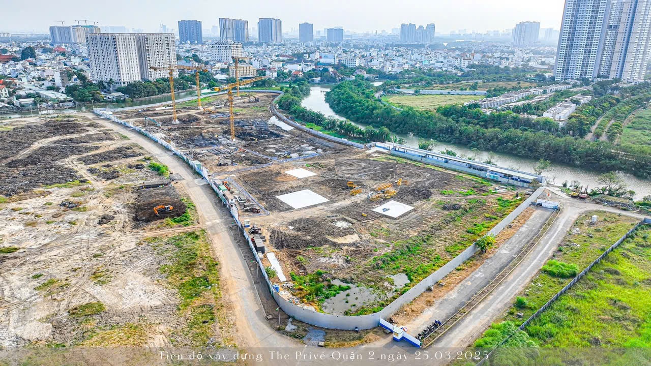 Tiến độ xây dựng dự án the prive