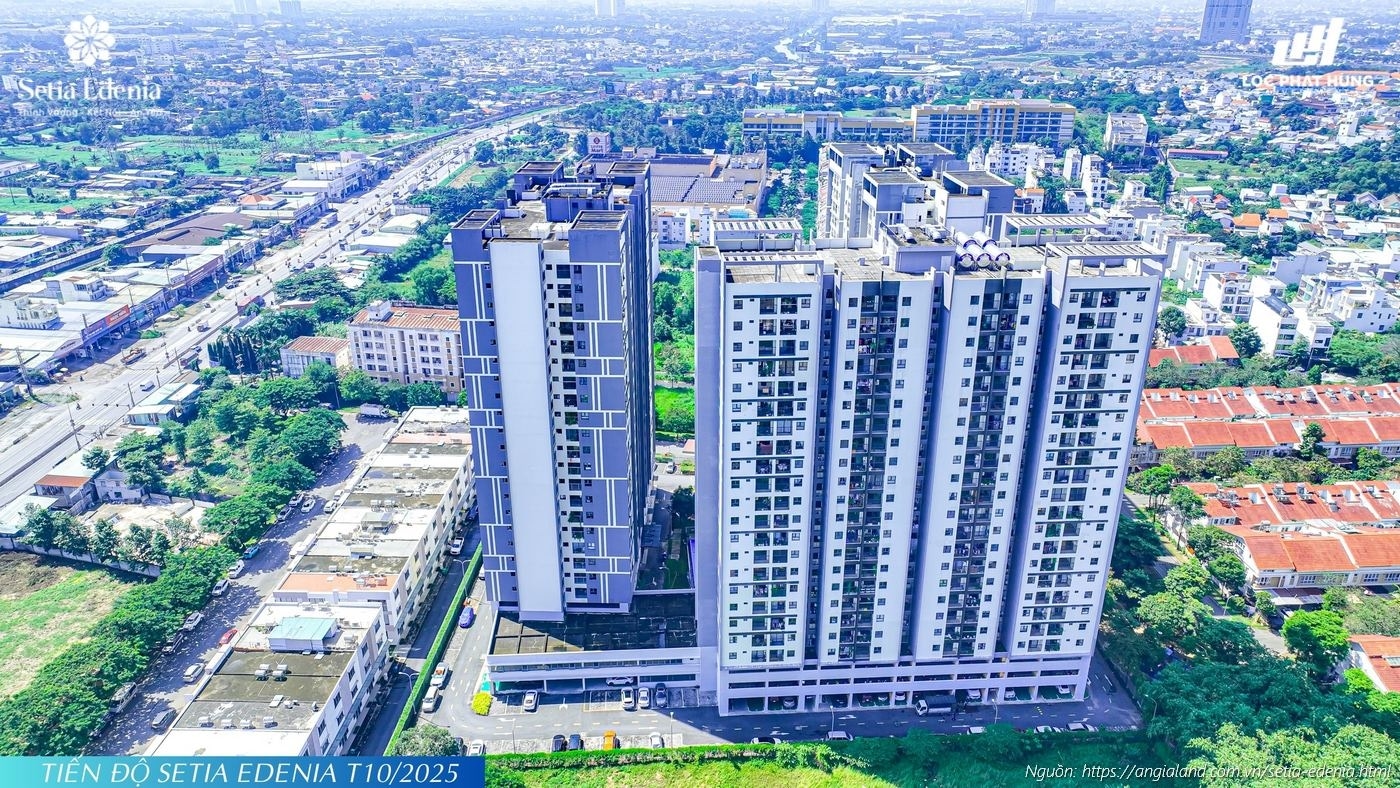 Cập nhật tiến độ xây dựng tháng 10/2025 dự án Setia Edenia, Phường Lái Thiêu, TP. Hồ Chí Minh Cập nhật tiến độ xây dựng tháng 10/2025 dự án Setia Edenia, Phường Lái Thiêu, TP. Hồ Chí Minh