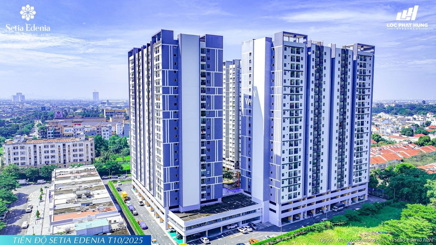 Cập nhật tiến độ xây dựng tháng 10/2025 dự án Setia Edenia, Phường Lái Thiêu, TP. Hồ Chí Minh Cập nhật tiến độ xây dựng tháng 10/2025 dự án Setia Edenia, Phường Lái Thiêu, TP. Hồ Chí Minh