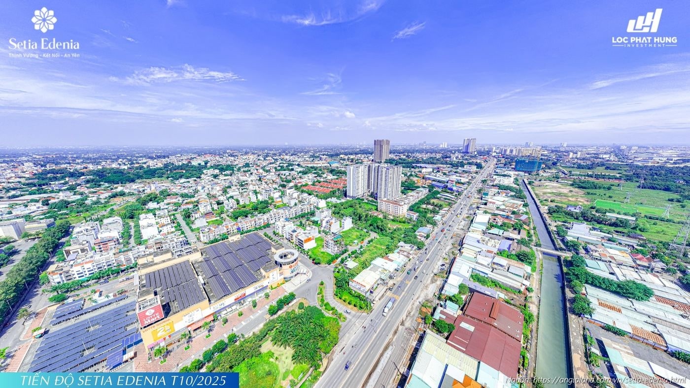 Cập nhật tiến độ xây dựng tháng 10/2025 dự án Setia Edenia, Phường Lái Thiêu, TP. Hồ Chí Minh Cập nhật tiến độ xây dựng tháng 10/2025 dự án Setia Edenia, Phường Lái Thiêu, TP. Hồ Chí Minh