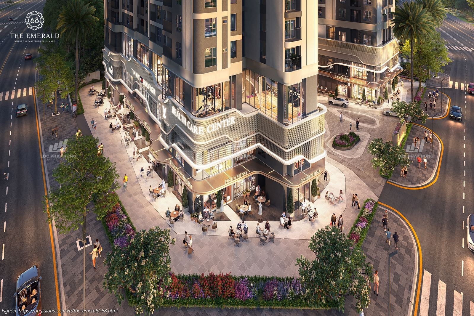 Phối Cảnh Shophouse Dự Án Căn Hộ Chung Cư Emerald Boulevard