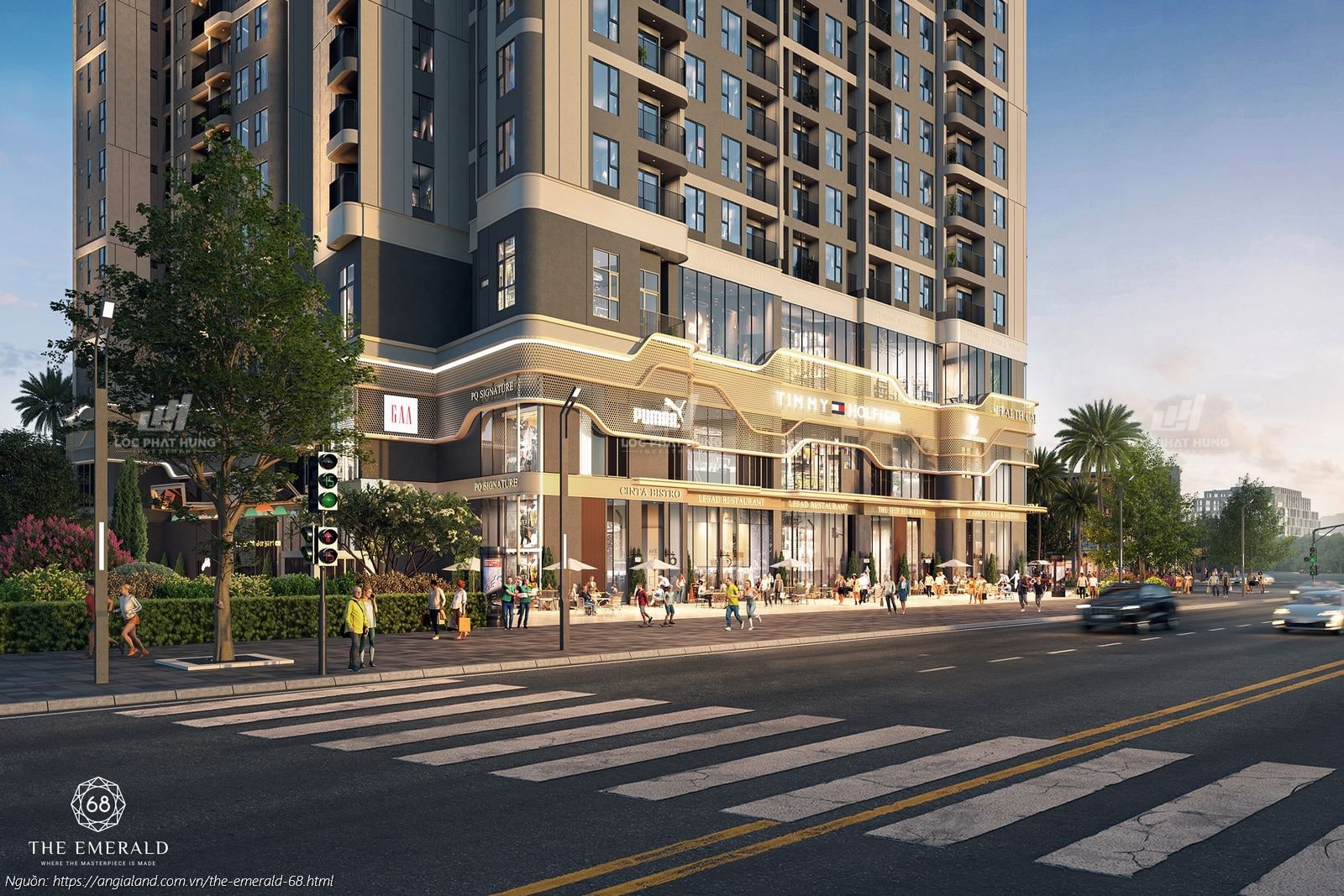 Phối Cảnh Shophouse Dự Án Căn Hộ Chung Cư Emerald Boulevard