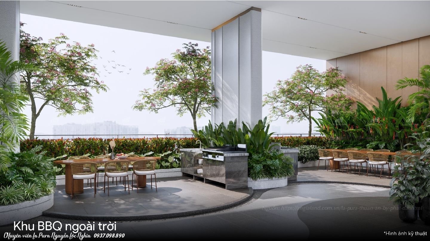 Tiện ích tầng 20 La Pura (Lapura) khu Zenia: BBQ Ngoài Trời