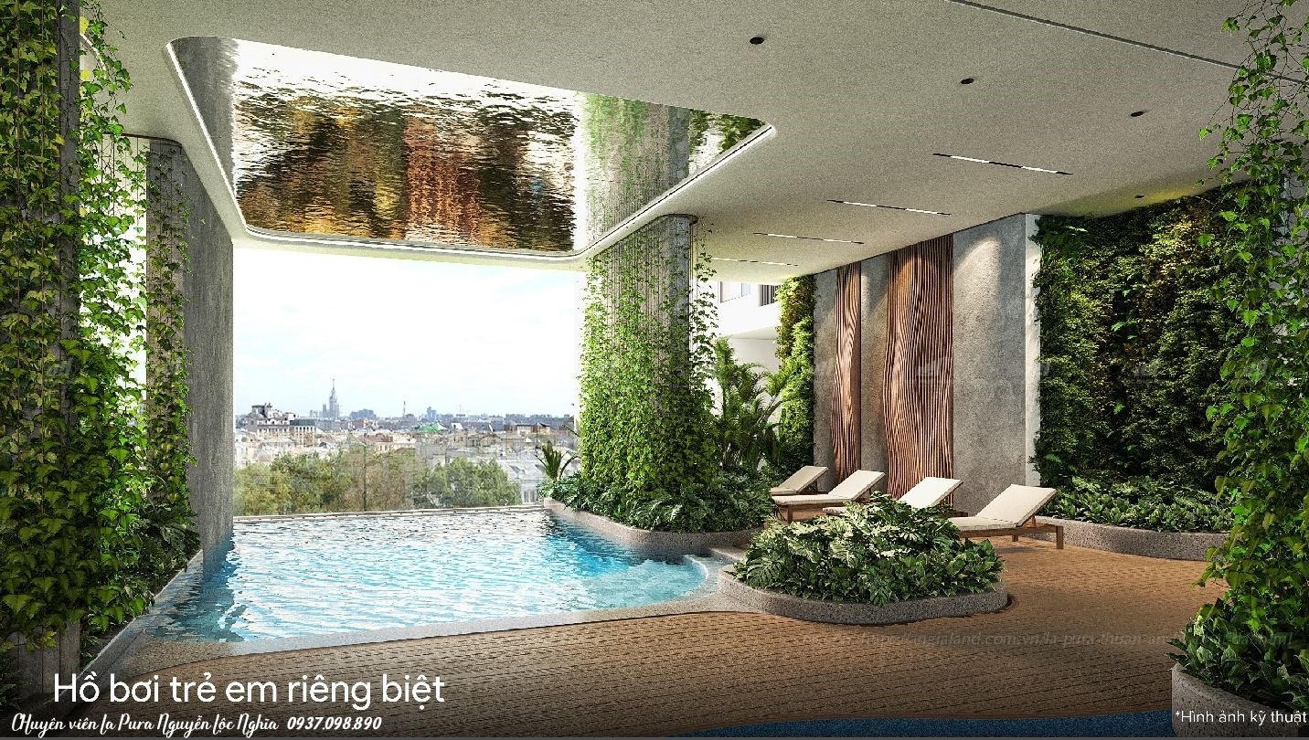 Tiện ích tầng 20 La Pura (Lapura) khu Zenia: Hồ bơi trẻ em