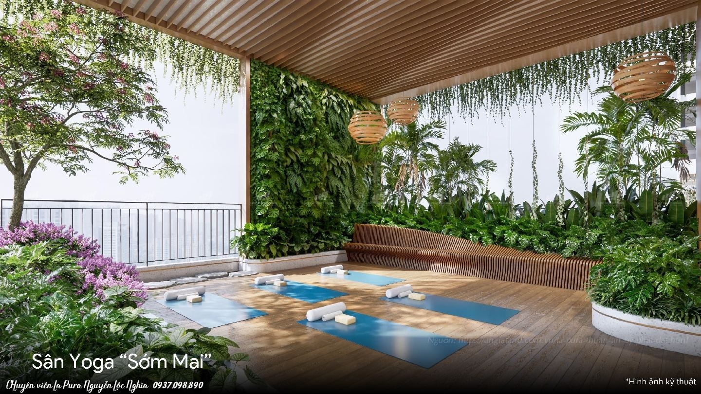 Tiện ích tầng 20 La Pura (Lapura) khu Zenia: Sân tập Yoga