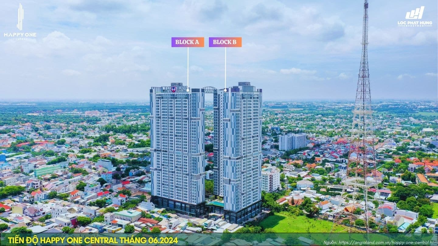 Ảnh thực tế dự án căn hộ chung cư Happy One Central Thủ Dầu Một Bình Dương