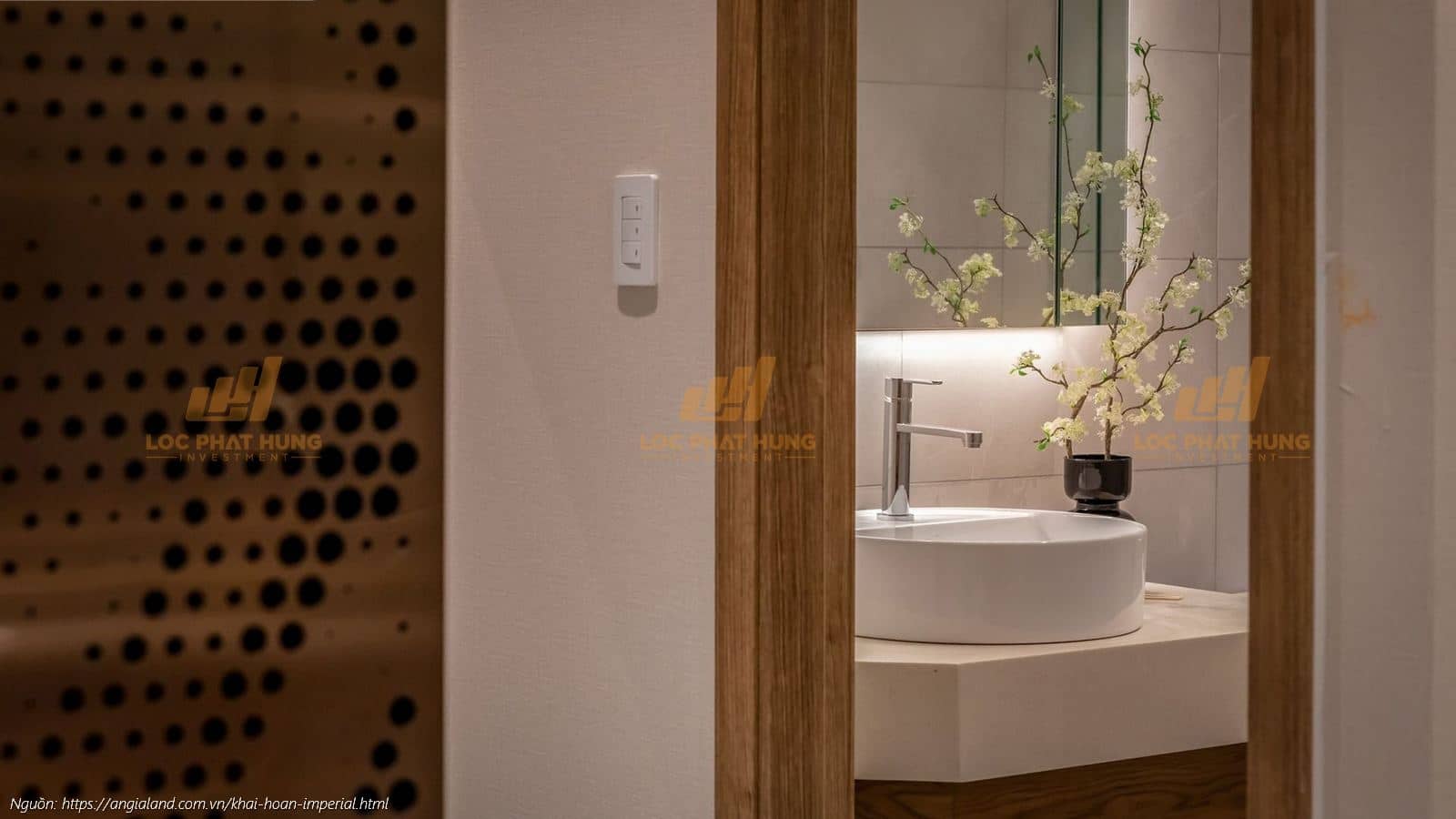 Thiết bị vệ sinh phòng WC nhà mẫu căn hộ 2PN - 2WC (68m2) dự án Khải Hoàn Imperial